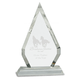 Small Crystal Diamond on Clear Pedestal Base-AKD Ink