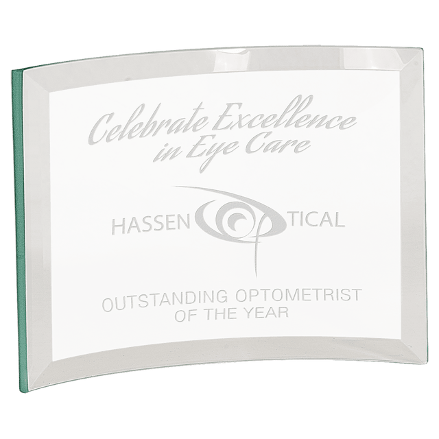 Medium Jade Glass Crescent-AKD Ink