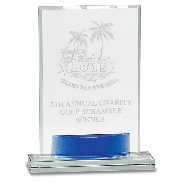 Large Crystal Rectangle with  Accent-AKD Ink