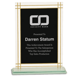 Large Contemporary Glass Full Border Award-AKD Ink