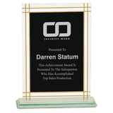 Large Contemporary Glass Full Border Award-AKD Ink