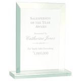 Large Rectangle Jade Glass Award-AKD Ink