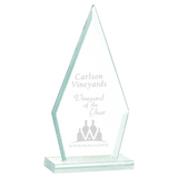 Large Triangle Jade Glass Award-AKD Ink
