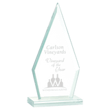Large Triangle Jade Glass Award-AKD Ink