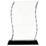 Medium Scroll Facet Glass on  Base-AKD Ink