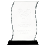 Medium Scroll Facet Glass on  Base-AKD Ink