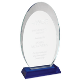 Large Oval Halo Glass with  Base-AKD Ink