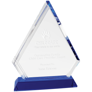 Medium Crystal Diamond on  Pedestal Base-AKD Ink