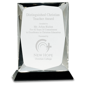 Large Clear Crystal Rectangle on  Base-AKD Ink