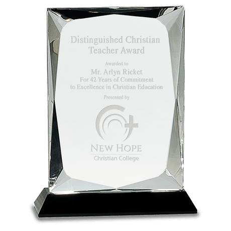 Large Clear Crystal Rectangle on  Base-AKD Ink