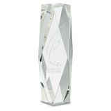 Small Clear Crystal Facet Tower-AKD Ink