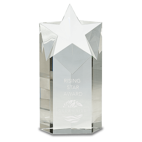 Small Clear Crystal Star Column-AKD Ink