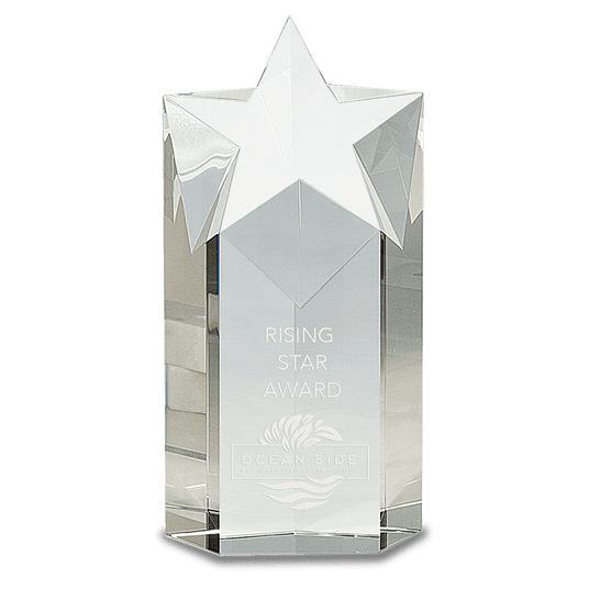 Small Clear Crystal Star Column-AKD Ink