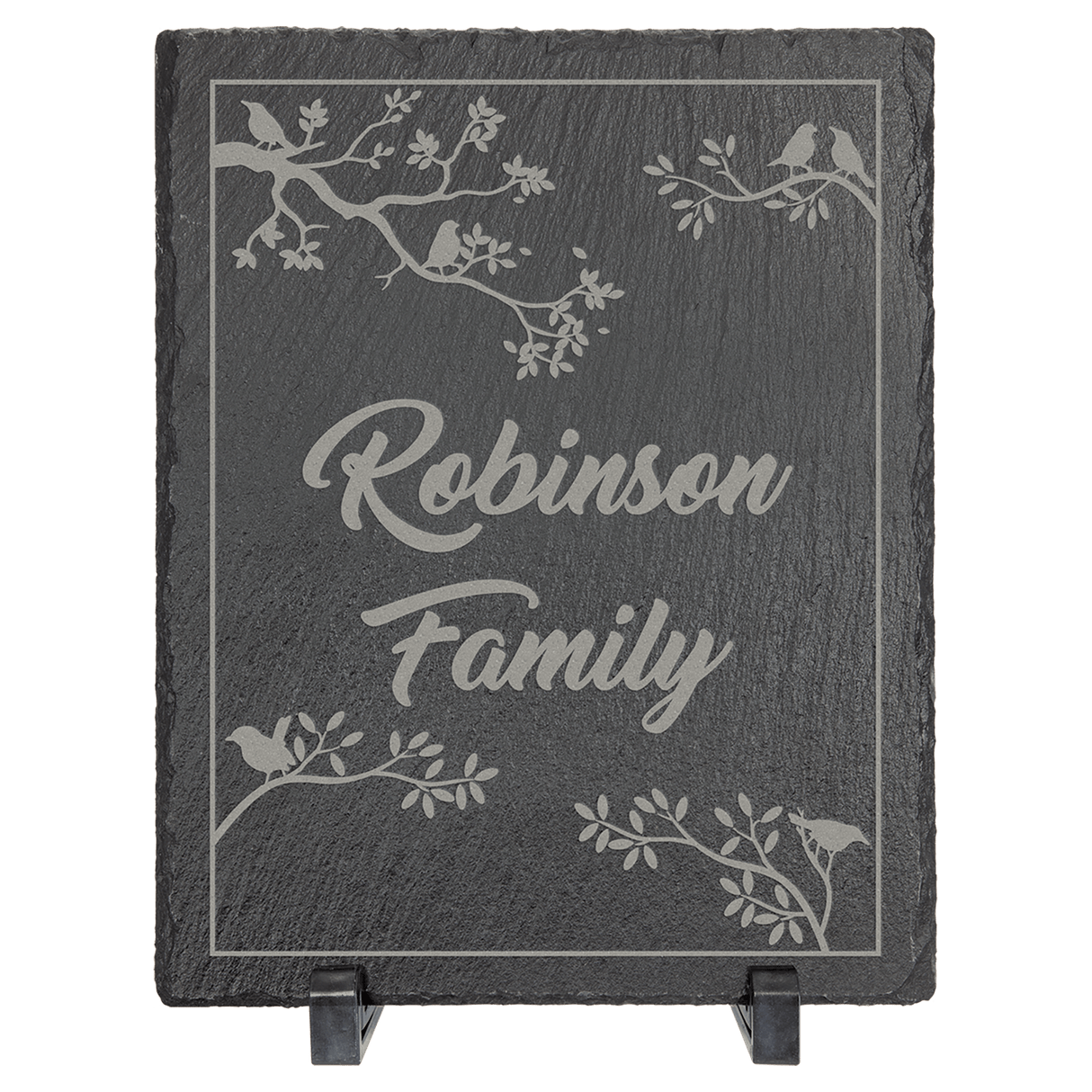 Rectangle Slate Decor With Rubber Pads And Stands