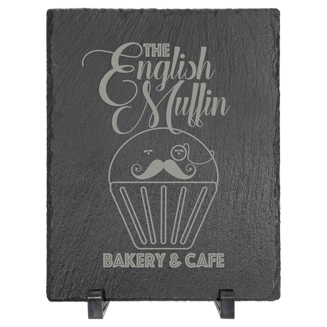 Rectangle Slate Decor with Rubber Pads and Stands-AKD Ink