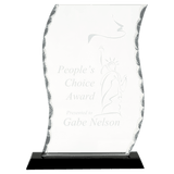 Large Scroll Facet Glass on  Base-AKD Ink