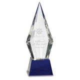 Small Obelisk Facet Crystal on  Pedestal Base