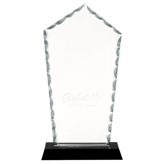 Large Diamond Facet Glass on  Base-AKD Ink