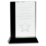 Large  Edge Crystal on  Base-AKD Ink