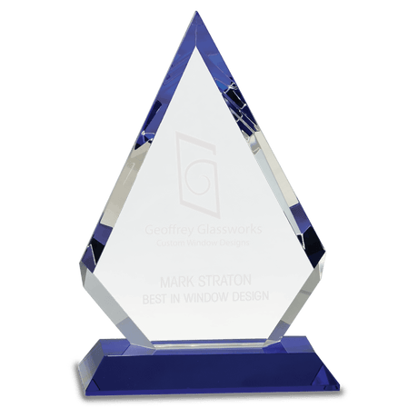 Clear Crystal Diamond on  Pedestal Base-AKD Ink