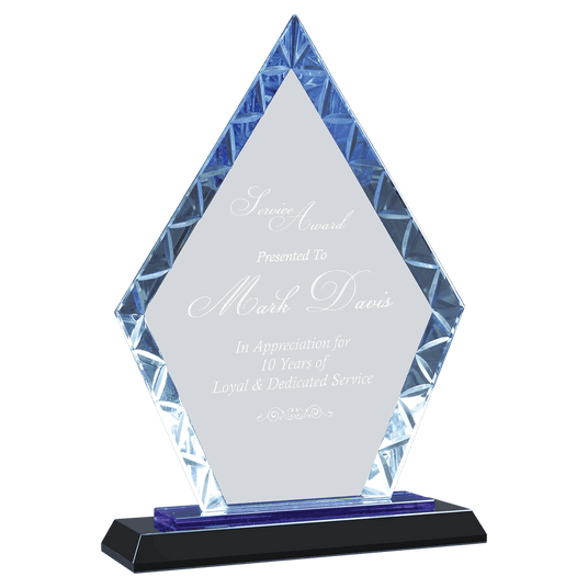Large Diamond Accent Glass on  &  Base-AKD Ink