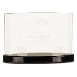 Clear Crystal Crescent on  Crystal Base-AKD Ink