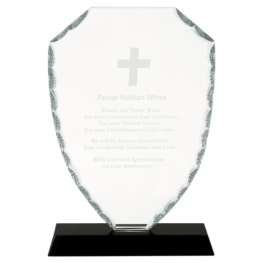 Shield Facet Glass on  Base-AKD Ink