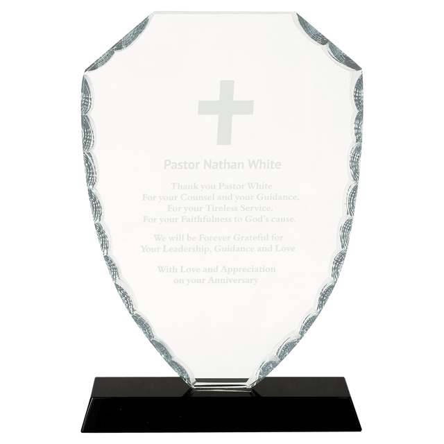Shield Facet Glass on  Base-AKD Ink