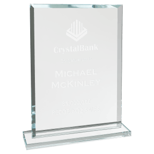 Rectangle Clear Glass Award