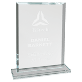 Rectangle Clear Glass Award