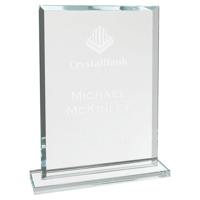 Rectangle Clear Glass Award-AKD Ink
