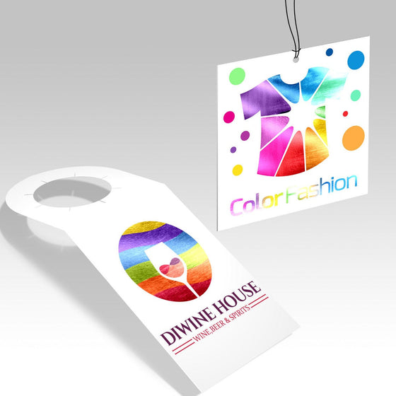 Full-Color Foil Hang Tags