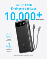 Anker Power Bank (20K, 87W, Built-In USB-C Cable) - AKD Ink