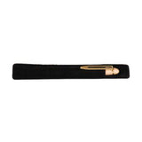 Black velvet pen sleeve product image on white background