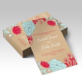 Brown Kraft Announcement Cards printed by AKD Ink