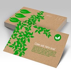Brown Kraft Postcards printed by AKD Ink