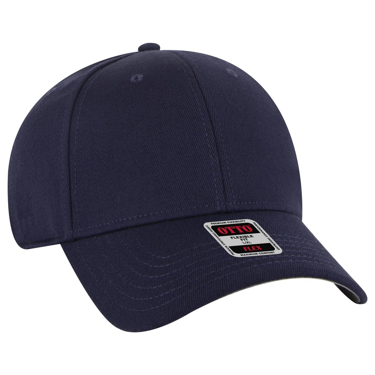 OTTO CAP "OTTO FLEX" Fitted 6 Panel Low Profile Baseball Cap-AKD Ink
