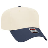 OTTO CAP 5 Panel Mid Profile Baseball Cap-AKD Ink