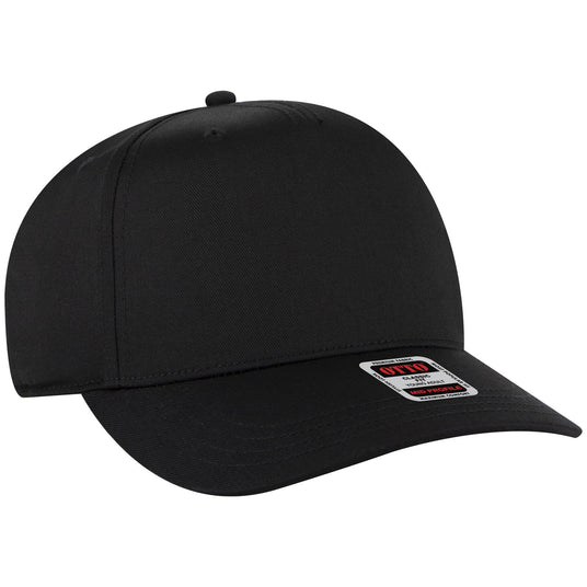 OTTO CAP 5 Panel Mid Profile Baseball Cap-AKD Ink