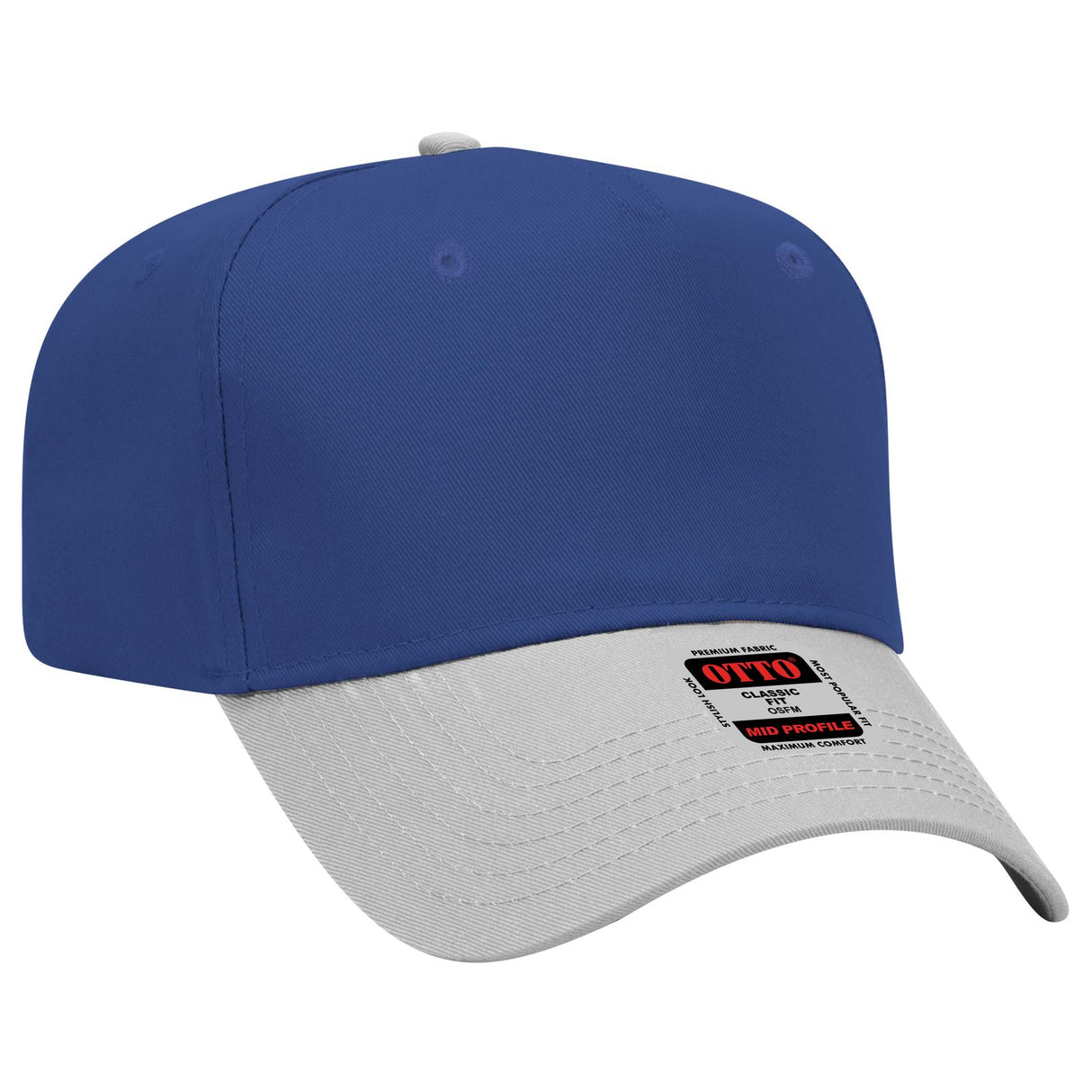 OTTO CAP 5 Panel Mid Profile Baseball Cap-AKD Ink