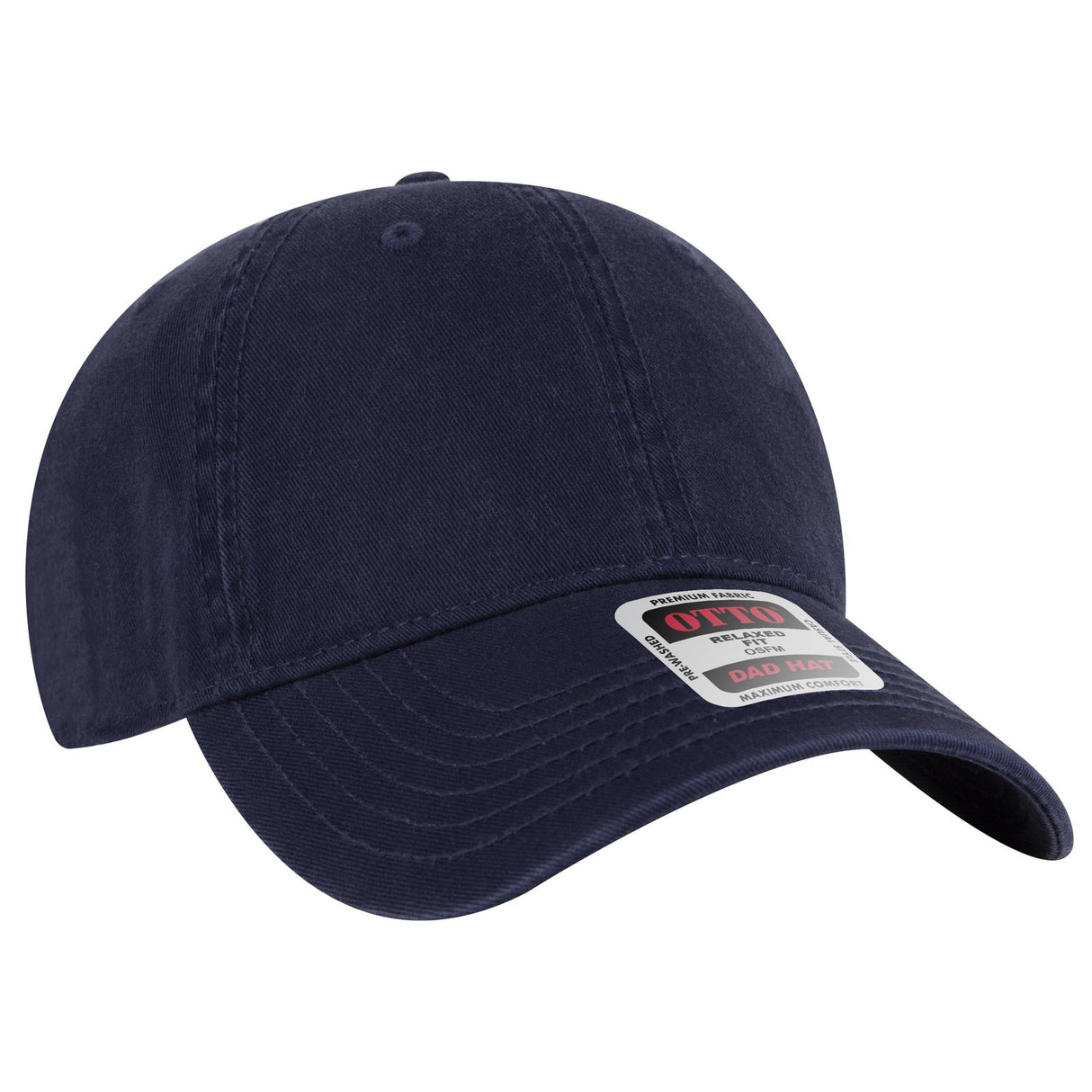 OTTO CAP 6 Panel Low Profile Dad Hat-AKD Ink
