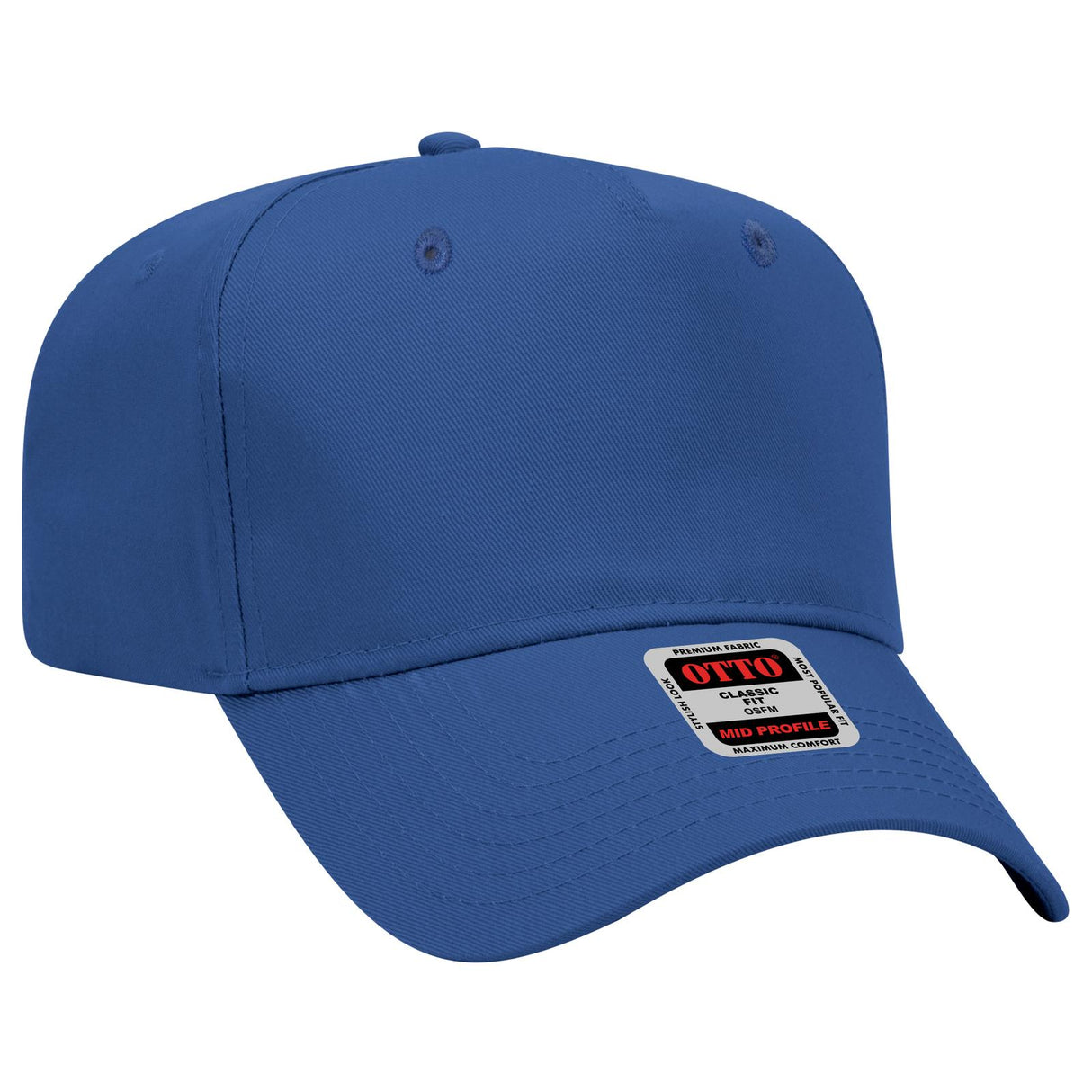 OTTO CAP 5 Panel Mid Profile Baseball Cap-AKD Ink