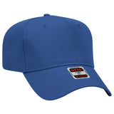 OTTO CAP 5 Panel Mid Profile Baseball Cap-AKD Ink