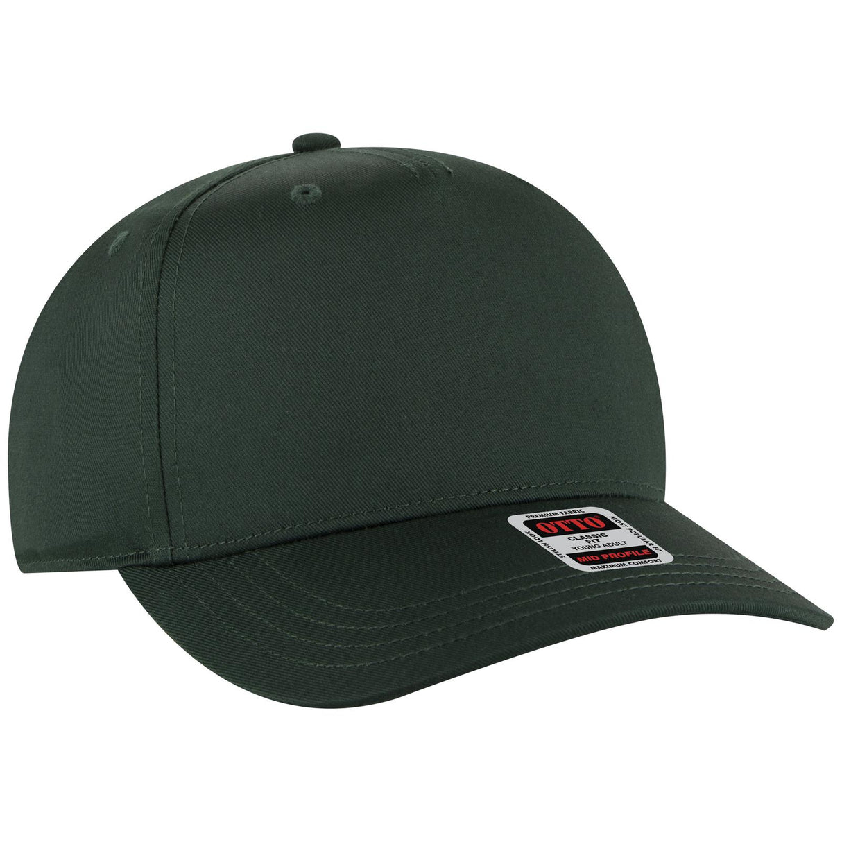 OTTO CAP 5 Panel Mid Profile Baseball Cap-AKD Ink