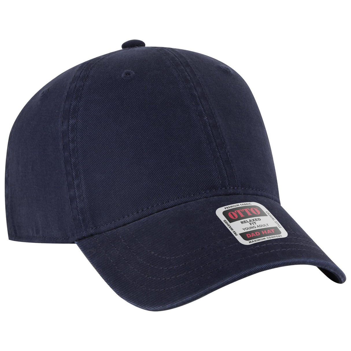 OTTO CAP 6 Panel Low Profile Dad Hat-AKD Ink