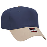 OTTO CAP 5 Panel Mid Profile Baseball Cap-AKD Ink