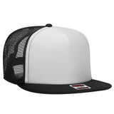 OTTO CAP "OTTO SNAP" 5 Panel High Crown Mesh Back Trucker Snapback Hat-AKD Ink