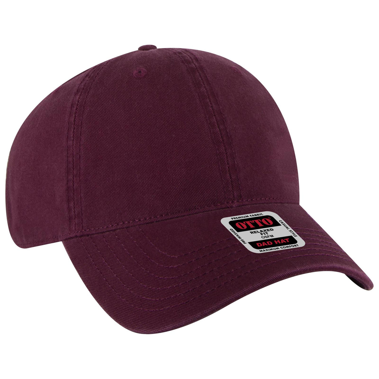 OTTO CAP 6 Panel Low Profile Dad Hat-AKD Ink