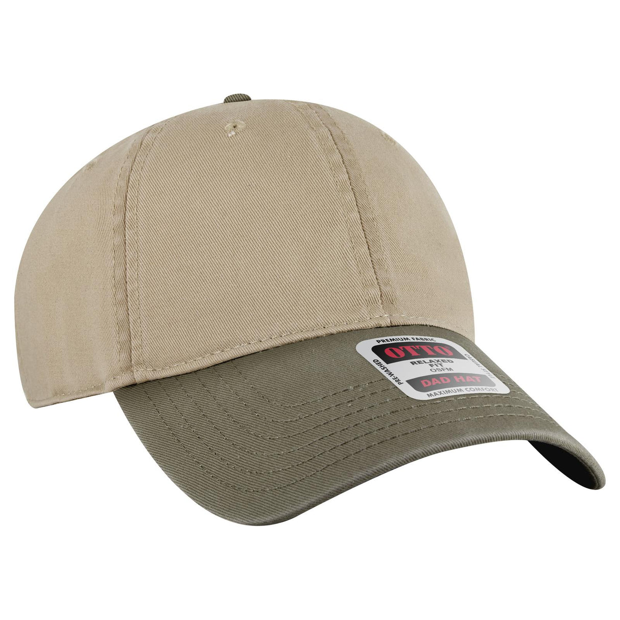 OTTO CAP 6 Panel Low Profile Dad Hat-AKD Ink
