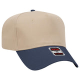 OTTO CAP 5 Panel Mid Profile Baseball Cap-AKD Ink